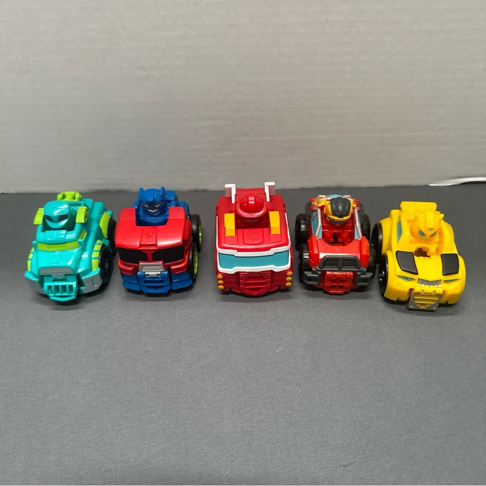 Transformers Rescue Bots Flip Racers Set Of Five - Picture 1 of 11